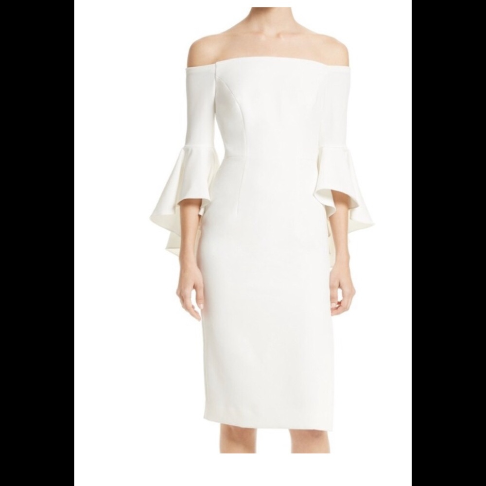 Milly White Bell Sleeve Dress